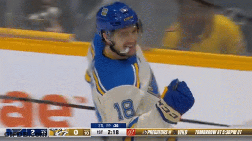 St. Louis Blues Logo Saying Tonight GIF
