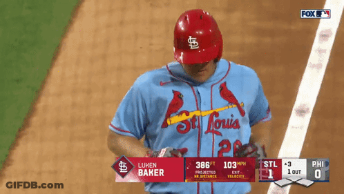 St. Louis Cardinals Baseball Player GIF