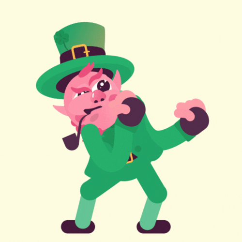 St. Patrick's Day Angry Leprechaun GIF