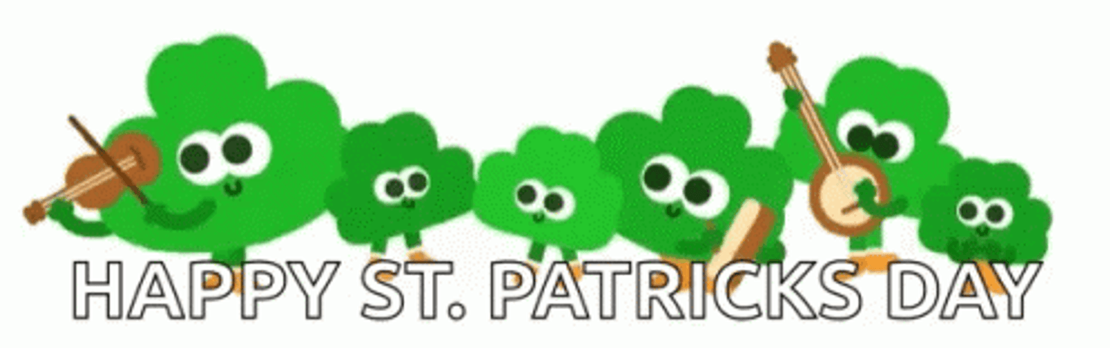 St Patrick's Day Clover Leaf Band GIF