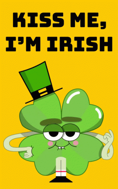 St. Patrick's Day Kiss Me GIF