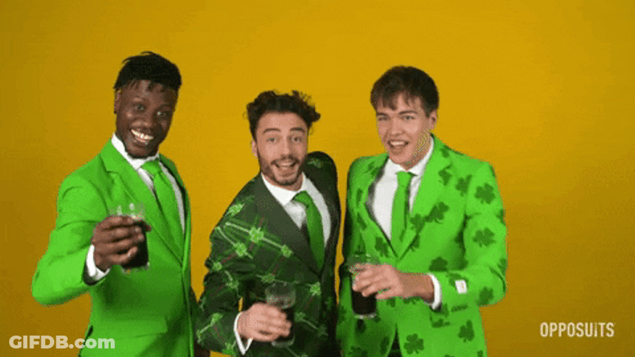 St Patricks Day Birthday Friends Beer Time GIF