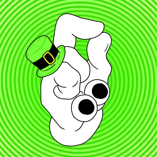 St Patricks Day Birthday Hands Flicking GIF