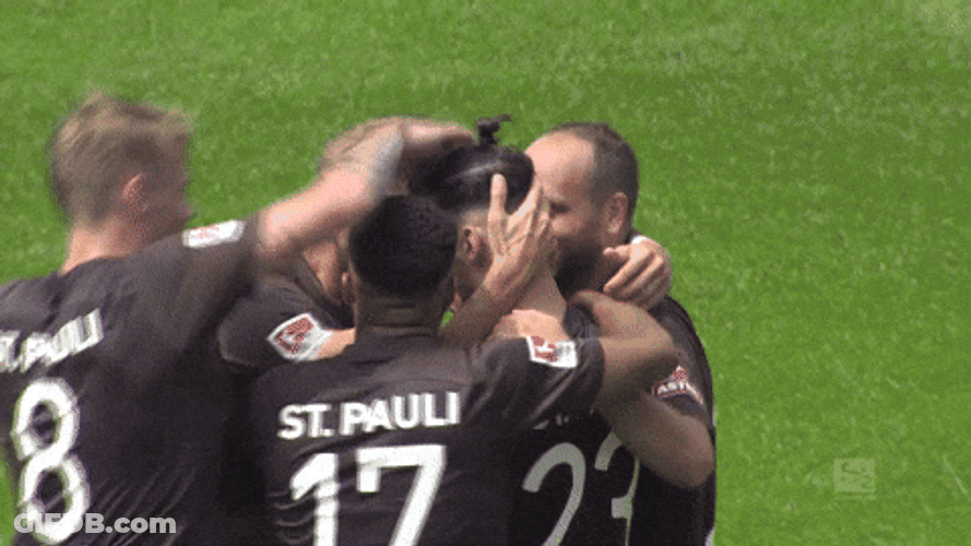 St Pauli Group Hug Huddle GIF