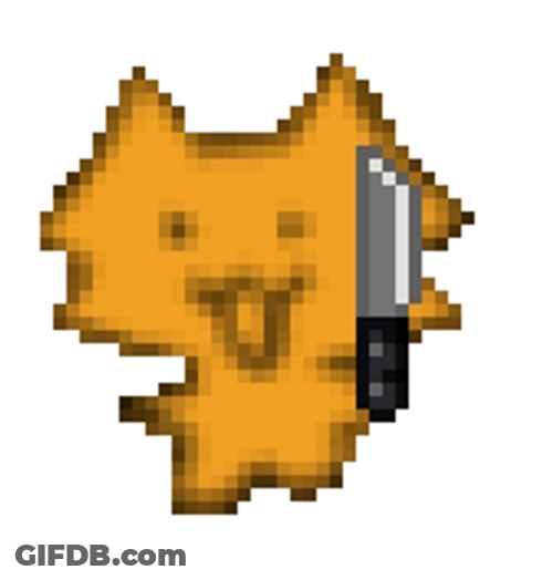 Stab Cat Tries To Stab GIF
