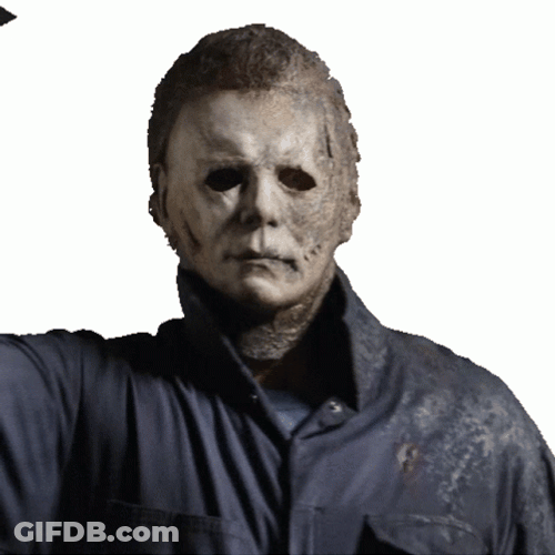 Stab Masked Guy Stabbing Action GIF