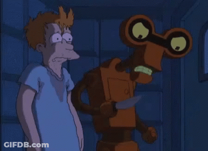 Stab Outlast Futurama GIF