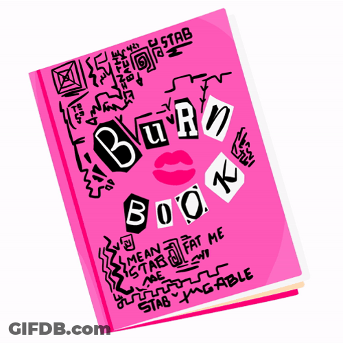 Stab That Burn Book GIF