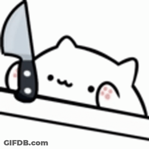 Stabby Stab Cat GIF