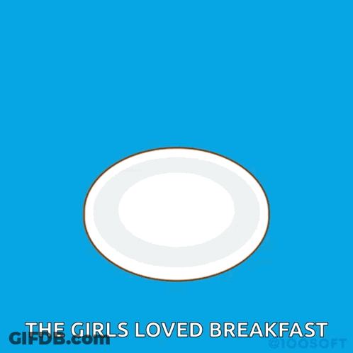 Stack Of Heart Shaped Pancakes The Girls Loved Breakfast GIF