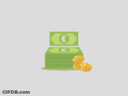 Stack Of Money And Coins With Liberty Emlak GIF