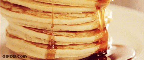 Stack Of Pancakes With Syrup GIF