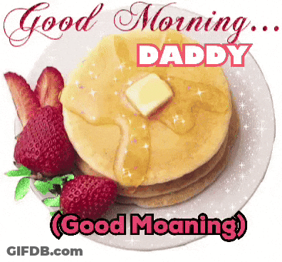 Stack Of Pancakes With Syrup Butter And Strawberries GIF