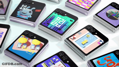 Stacked Cell Phones With Givenchy GIF