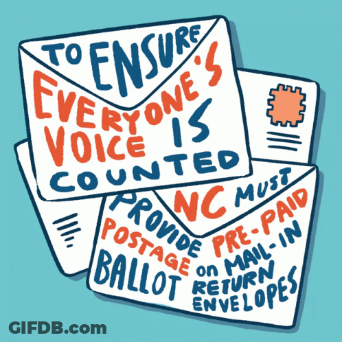 Stacked Envelopes To Ensure Everyone's Voice Is Counted GIF