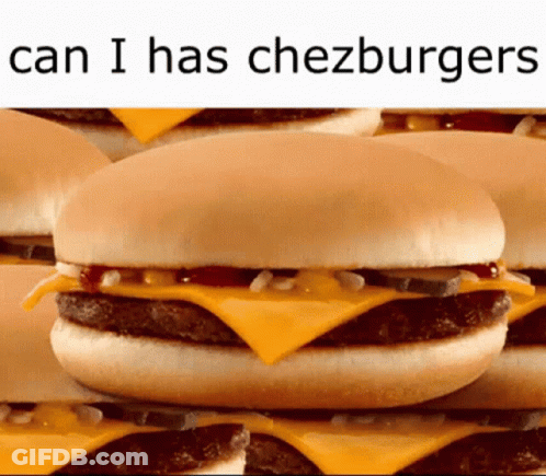 Stacked Hamburgers Can I Has Chezburgers GIF
