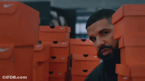 Stacked Orange Nike Boxes GIF