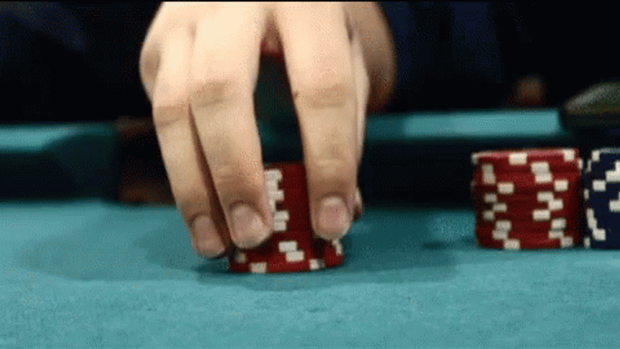 Stacking Up Poker Chips GIF