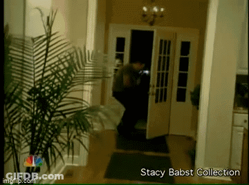 Stacy Babst Collection Man In Doorway GIF