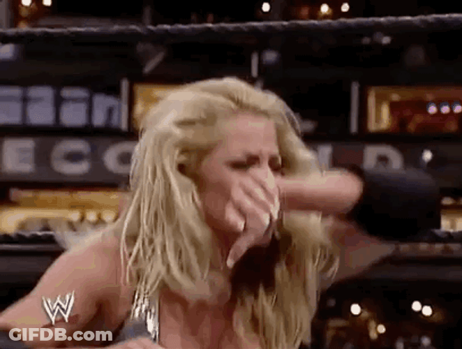Stacy Keibler Overjoy Moment GIF