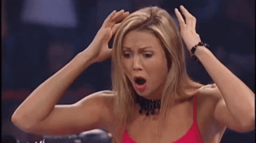 Stacy Keibler Surprised Reaction GIF