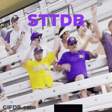 Stadium Crowd With Sttdb On Screen GIF