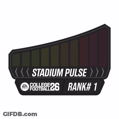Stadium Pulse College Football 26 Rank # 1 GIF