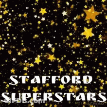 Stafford Superstars Poster On Black Background GIF