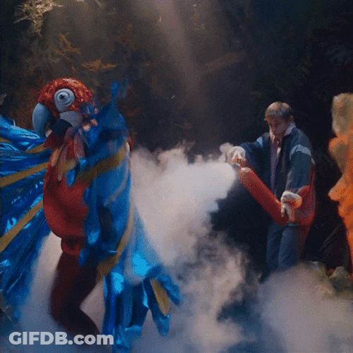 Stage Performance Fire Extinguisher For Smoke Effect GIF