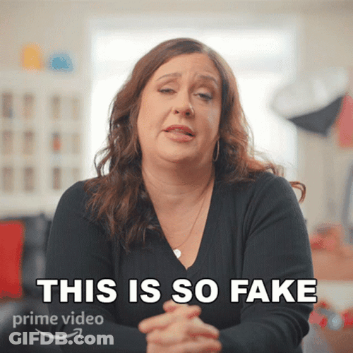 Staged This Is So Fake GIF