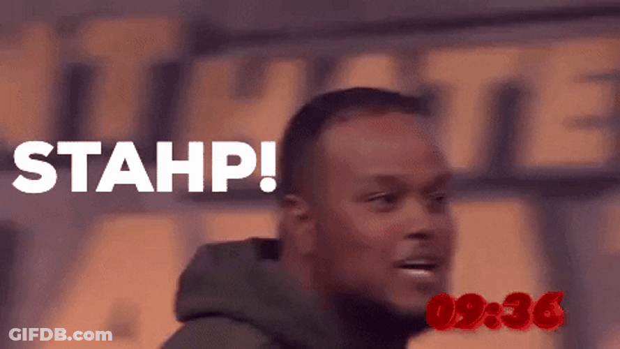 Stahp Funny Stand Up Comedian GIF