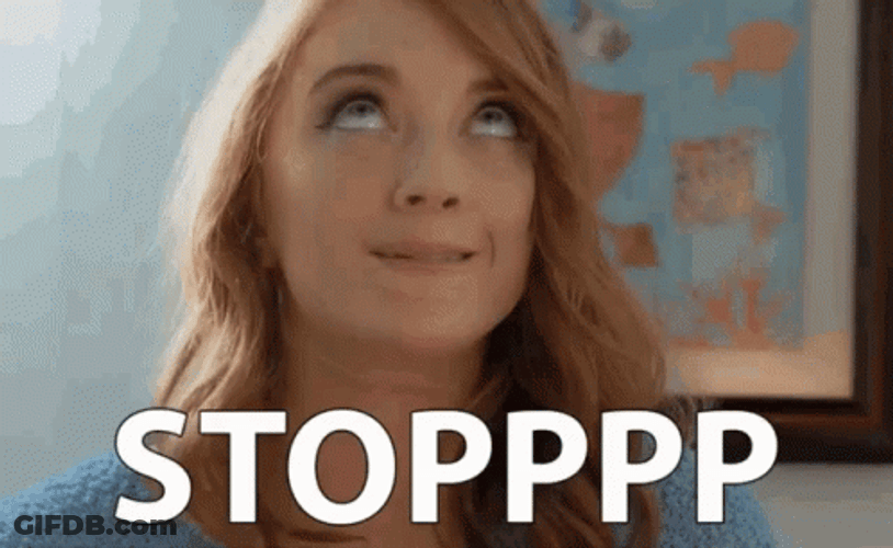 Stahp Overacting  Shy Lady GIF