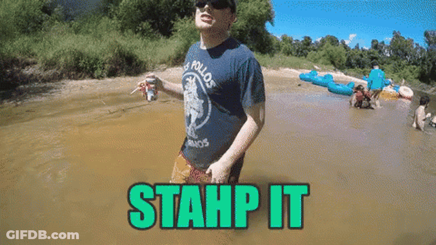 Stahp Shy Cheeky Queer Hand Wave GIF