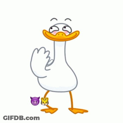 Stahp Shy White Goose Dancing GIF
