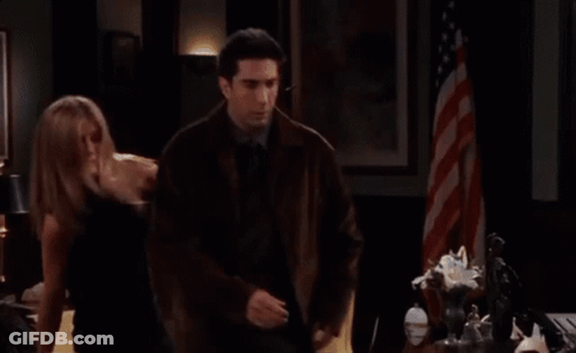 Stahp Typing Ross Geller Friends GIF