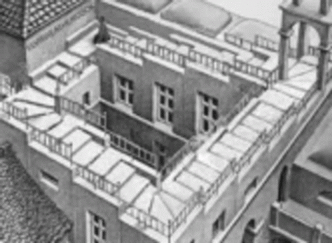 Stair Case Optical Illusion GIF