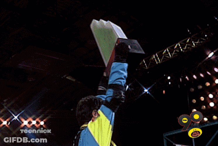 Stair Shape Trophy GIF