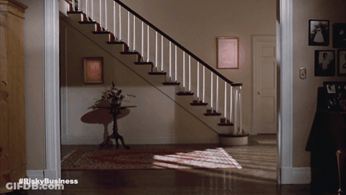 Staircase Risky Business GIF