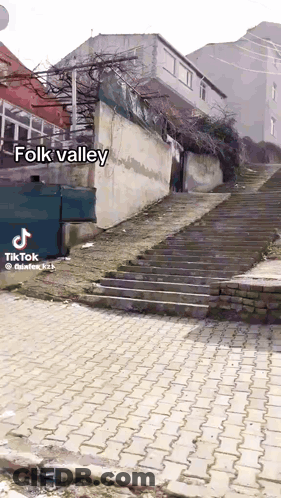 Staircase To Folk Valley Building GIF