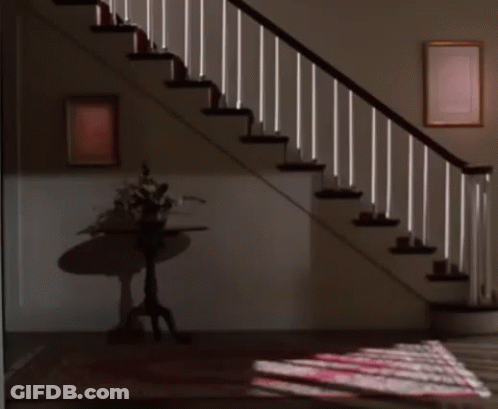 Staircase With Year 1983 GIF