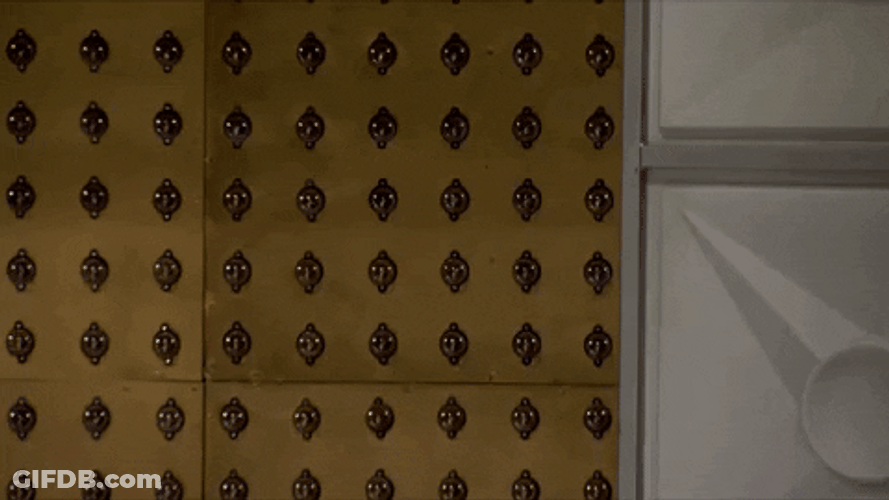 Stalking Lady Creeping Behind Wall GIF