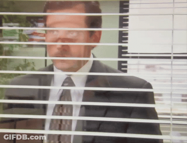 Stalking Michael Scott The Office GIF