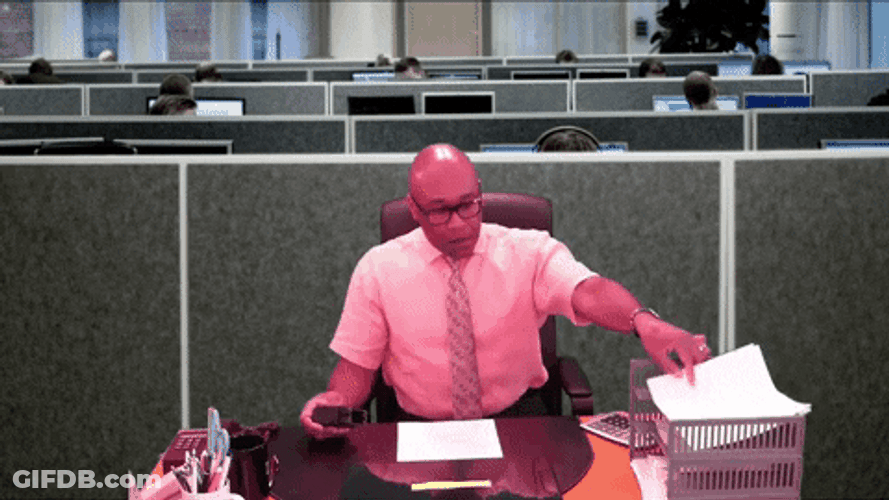 Stamping Paper For Work Monday GIF