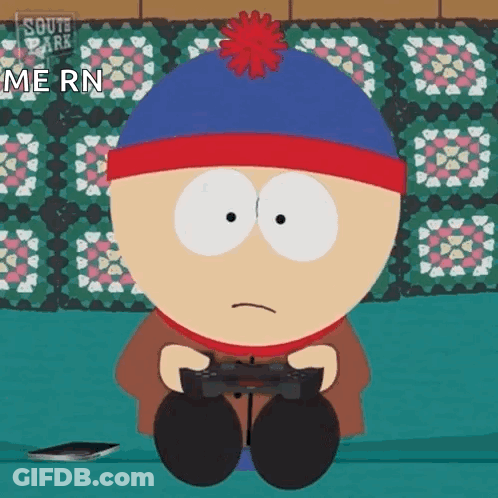 Stan From South Park Is Playing A Video Game GIF