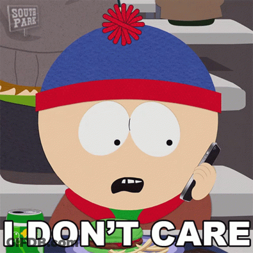 Stan From South Park Talking On Cell Phone GIF