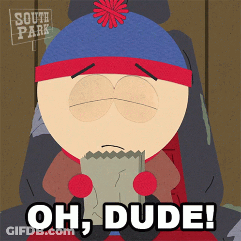 Stan Marsh Holding Bag In Mouth GIF