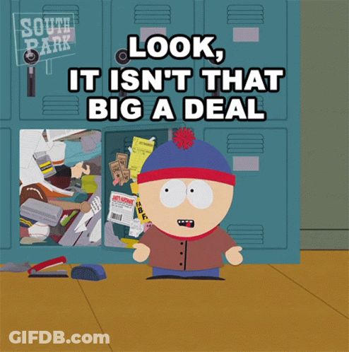 Stan Marsh In Front Of Locker GIF