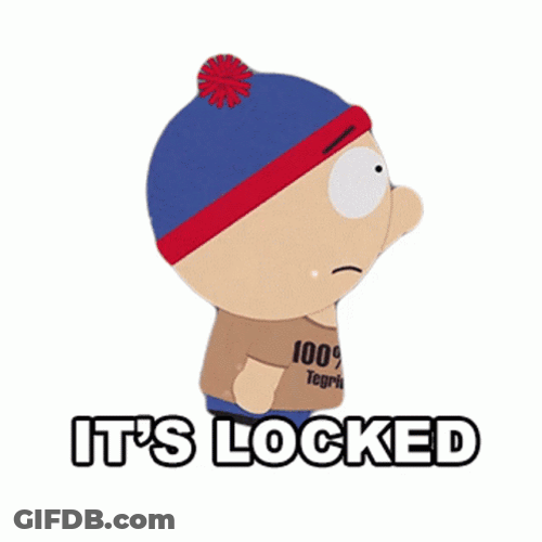 Stan Marsh It's Locked GIF
