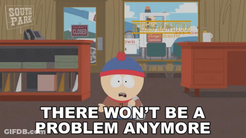 Stan Marsh Standing In Front Of Closed Sign GIF