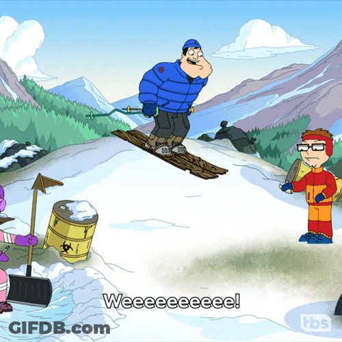 Stan Smith Enjoying Ski GIF